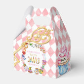 Alice in Wonderland 2nd birthday Pink  フェイバーボックス (正面サイド)
