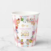 Alice in Wonderland 2nd birthday Pink 紙コップ (正面)