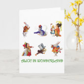 Alice in Wonderland and Friends カード (黄色い花)