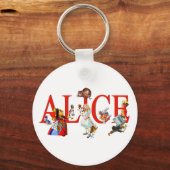 Alice in Wonderland and Friends キーホルダー (正面)