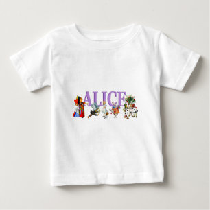 Alice in Wonderland and Friends ベビーTシャツ