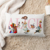 Alice in Wonderland and Friends ランバークッション (ブランケット)