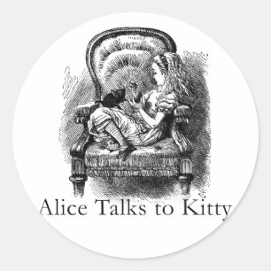 Alice in Wonderland Artスタンプ(2サイズ) ラウンドシール