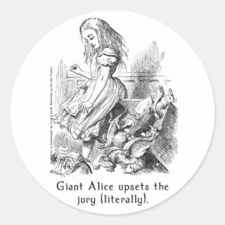 Alice in Wonderland Artスタンプ（2サイズ） ラウンドシール