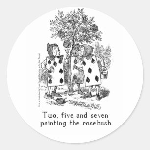 Alice in Wonderland Artスタンプ(2サイズ) ラウンドシール