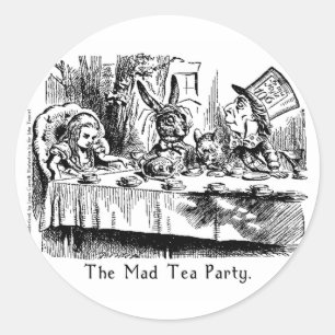 Alice in Wonderland Artスタンプ(2サイズ) ラウンドシール