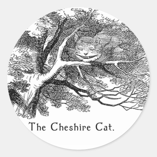 Alice in Wonderland Artスタンプ(2サイズ) ラウンドシール (正面)