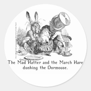 Alice in Wonderland Artスタンプ(2サイズ) ラウンドシール