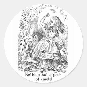Alice in Wonderland Artスタンプ(2サイズ) ラウンドシール