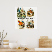 Alice In Wonderland Art|gift for rabbit lover ポスター (キッチン)