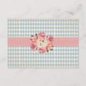 Alice in Wonderland  Baby Shower Detail エンクロージャーカード (裏面)