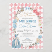 Alice in Wonderland, Baby Shower Teaパーティー 招待状 (正面/裏面)