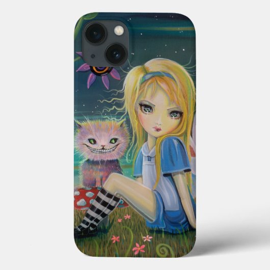 Alice in Wonderland Big Eyeファンタジー童話アート Case-Mate iPhoneケース (裏面)