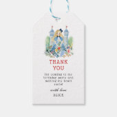 Alice in Wonderland Birthday Partyお願い ギフトタグ (正面)