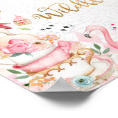 Alice In Wonderland Birthday Partyデコレーションサイン ポスター (角)