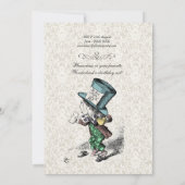 Alice in Wonderland Birthday UnBirthday 招待状 (裏面)