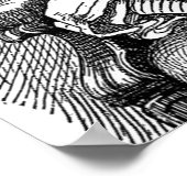 Alice in Wonderland black kittenヴィンテージアンティークP ポスター (角)