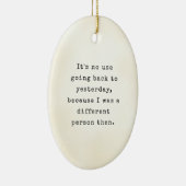 Alice in Wonderland Book引用文 セラミックオーナメント (右)