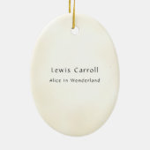Alice in Wonderland Book引用文 セラミックオーナメント (裏面)
