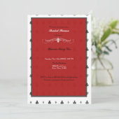 Alice In Wonderland Bridal Shower招待 招待状 (スタンド正面)