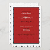 Alice In Wonderland Bridal Shower招待 招待状 (正面/裏面)