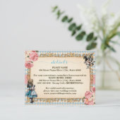 Alice in Wonderland  Bridal Shower Extra Details エンクロージャーカード (スタンド正面)