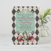 Alice in Wonderland Bridal Shower Invitation 招待状 (スタンド正面)