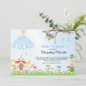 Alice in Wonderland Bridal Shower Invitation 招待状 (スタンド正面)