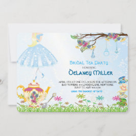 Alice in Wonderland Bridal Shower Invitation 招待状
