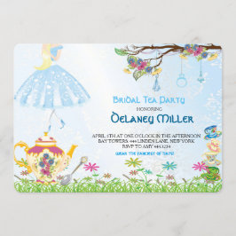 Alice in Wonderland Bridal Shower Invitation 招待状