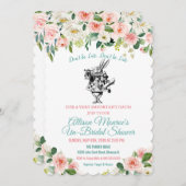 Alice in Wonderland Bridal Shower Invitation 招待状 (正面/裏面)