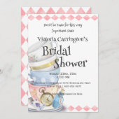 Alice in Wonderland Bridal Shower Invitation 招待状 (正面/裏面)