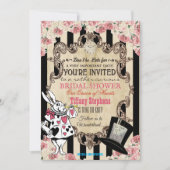 Alice in Wonderland Bridal Shower Invitation 招待状 (正面)