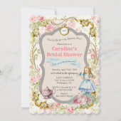 Alice in Wonderland Bridal Shower Invitation 招待状 (正面)