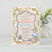 Alice in Wonderland Bridal Shower Invitation 招待状 (スタンド正面)