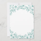 Alice in Wonderland Bridal Shower Invitation 招待状 (裏面)