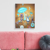 Alice in Wonderland Canvas Print - 疑問に思in キャンバスプリント (インサイチュ (リビング))