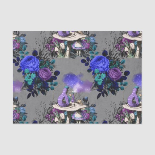 Alice in Wonderland Caterpillar喫煙花 薄葉紙 (正面)