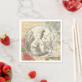 Alice in Wonderland Caterpillar:オリジナルTenniel スタンダードカクテルナプキン (インサイチュ)