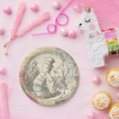 Alice in Wonderland Caterpillar:オリジナルTenniel ペーパープレート (パーティー)