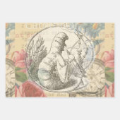Alice in Wonderland Caterpillar:オリジナルTenniel ラッピングペーパーシート (正面)