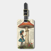 Alice in Wonderland Caterpillar Luggage Tag ラゲッジタグ (正面縦)