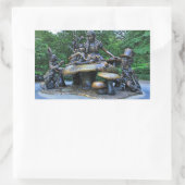 Alice in Wonderland - Central Park NYC 長方形シール (バッグ)