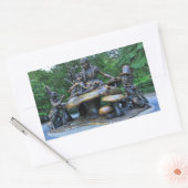 Alice in Wonderland - Central Park NYC 長方形シール (封筒)