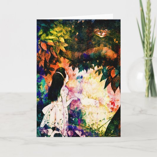 Alice in Wonderland Cheshireキャットウォーター カード (正面)