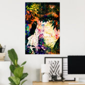 Alice in Wonderland Cheshireキャットウォーター ポスター (ホームオフィス)