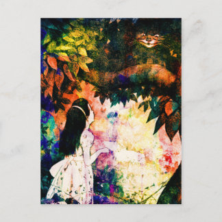 Alice in Wonderland Cheshireキャットウォーター ポストカード