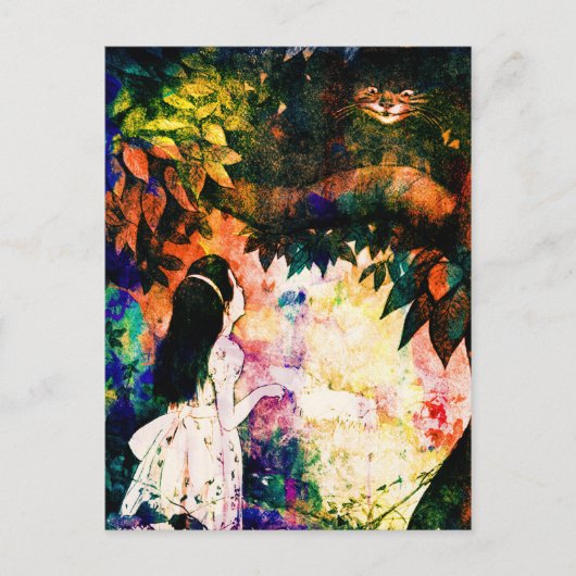 Alice in Wonderland Cheshireキャットウォーター ポストカード (正面)