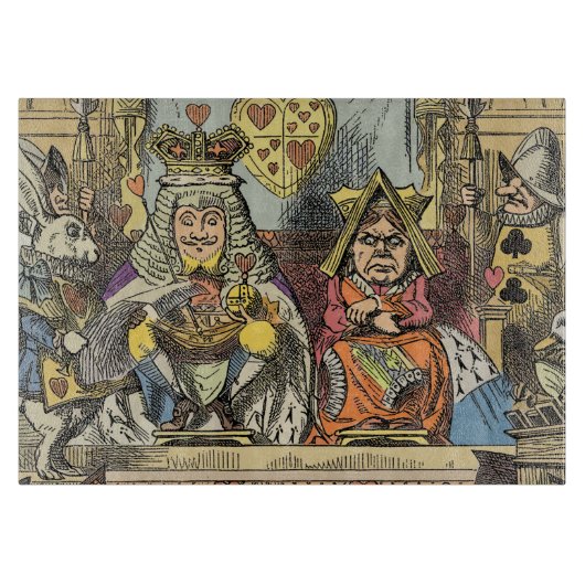 Alice in Wonderland Cheshire Catキャラクター カッティングボード (正面)