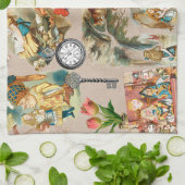 Alice in Wonderland Cheshire Catキャラクター キッチンタオル (折り畳み)